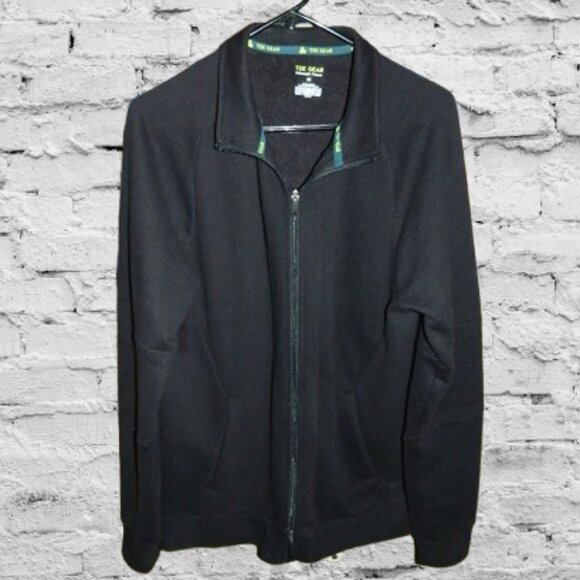 TEK GEAR Track Jacket Men’s Black Size Medium - Picture 1 of 9